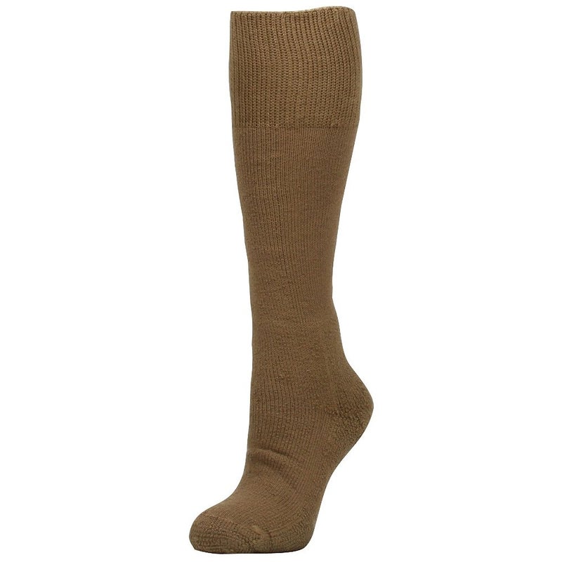thorlos mens Mcb Max Cushion Over the Calf Military Combat Boot Sock, Coyote Brown, Large US - Image 5